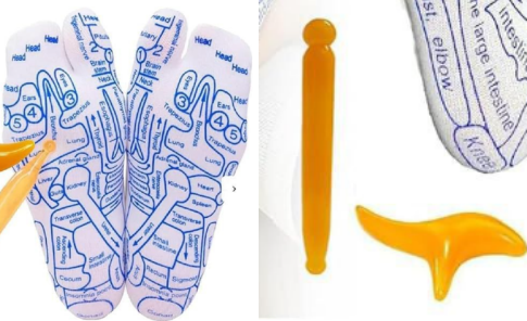 Calcetines de Reflexología con Herramienta de Masaje (Un Set)